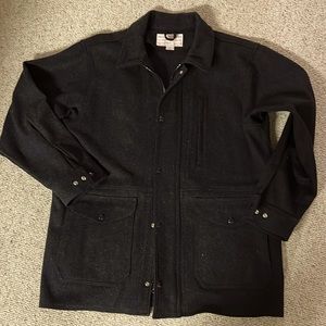Filson, vintage hundred percent wool extra-large men’s jacket. Charcoal, gray